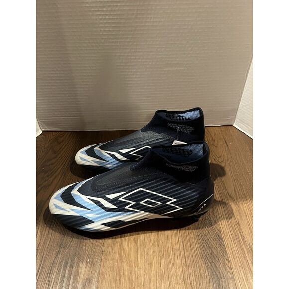 Lotto SOLISTA 100 VI GRAVITY FG Men Size 7 218128_9Z4 Navy/White Soccer Shoes - Picture 1 of 9